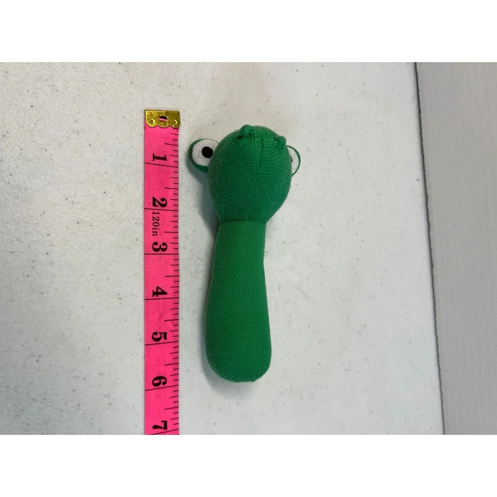 Lacoste Green Knit Crocodile Baby Rattle Plush Toy F70661 Mascot